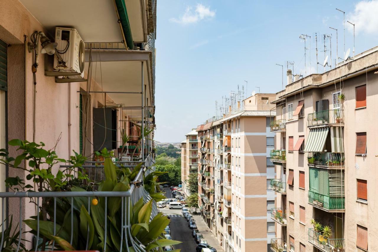 Hortis Apartment, 5 Persone, 2 Camere, Balcone, Metro C E Tram Per Il Centro Rome Bagian luar foto